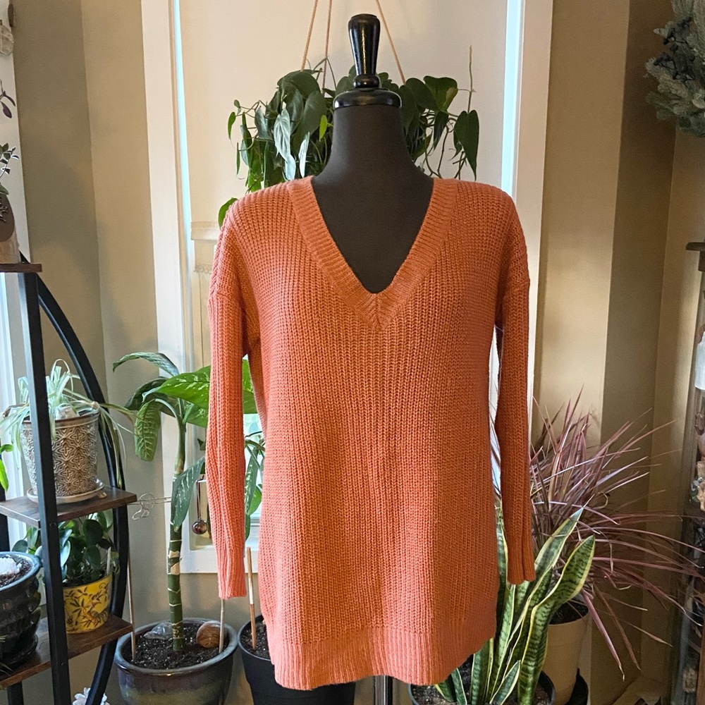 Earthbound Trading Lace-Up Back Sweater